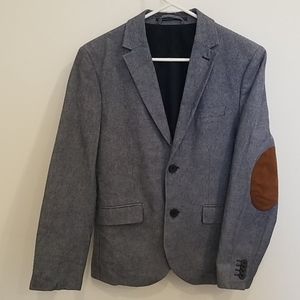 H&M navy tweed mens sport coat size 34R slim fit